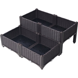 4 Piece Raised Garden Bed with Legs
