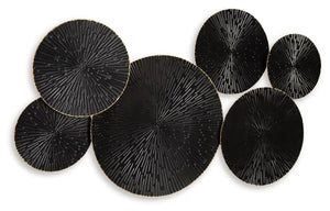 Rhetlen - Wall Decor - Black / Gold Finish - Best Buy Furniture
