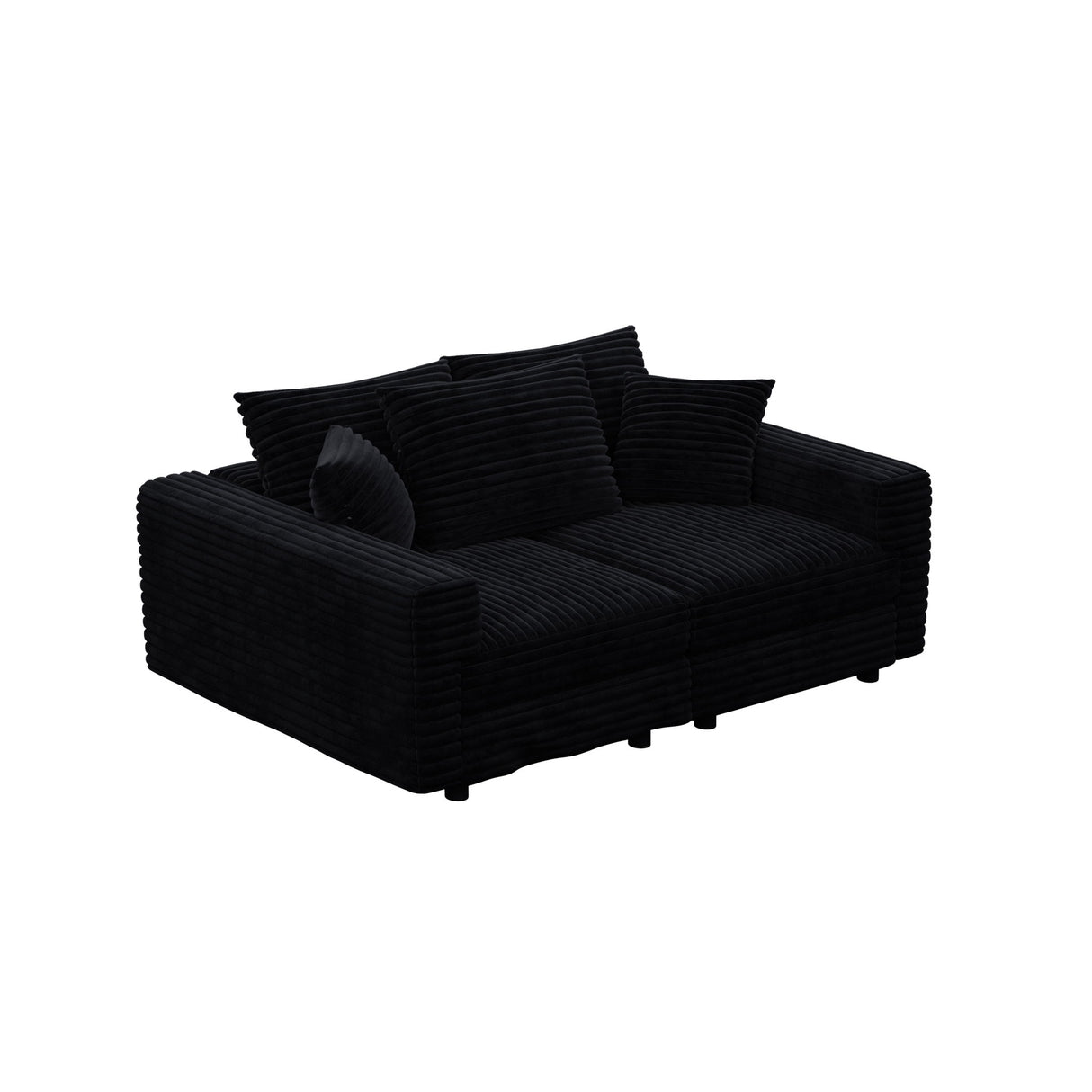 4 Seat Sofa, Modern Comfy Upholstered Sofa Cloud Couch, Deep Seat Couches With Soft Pillows