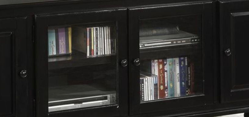 Ferla - TV Stand - Black - Best Buy Furniture