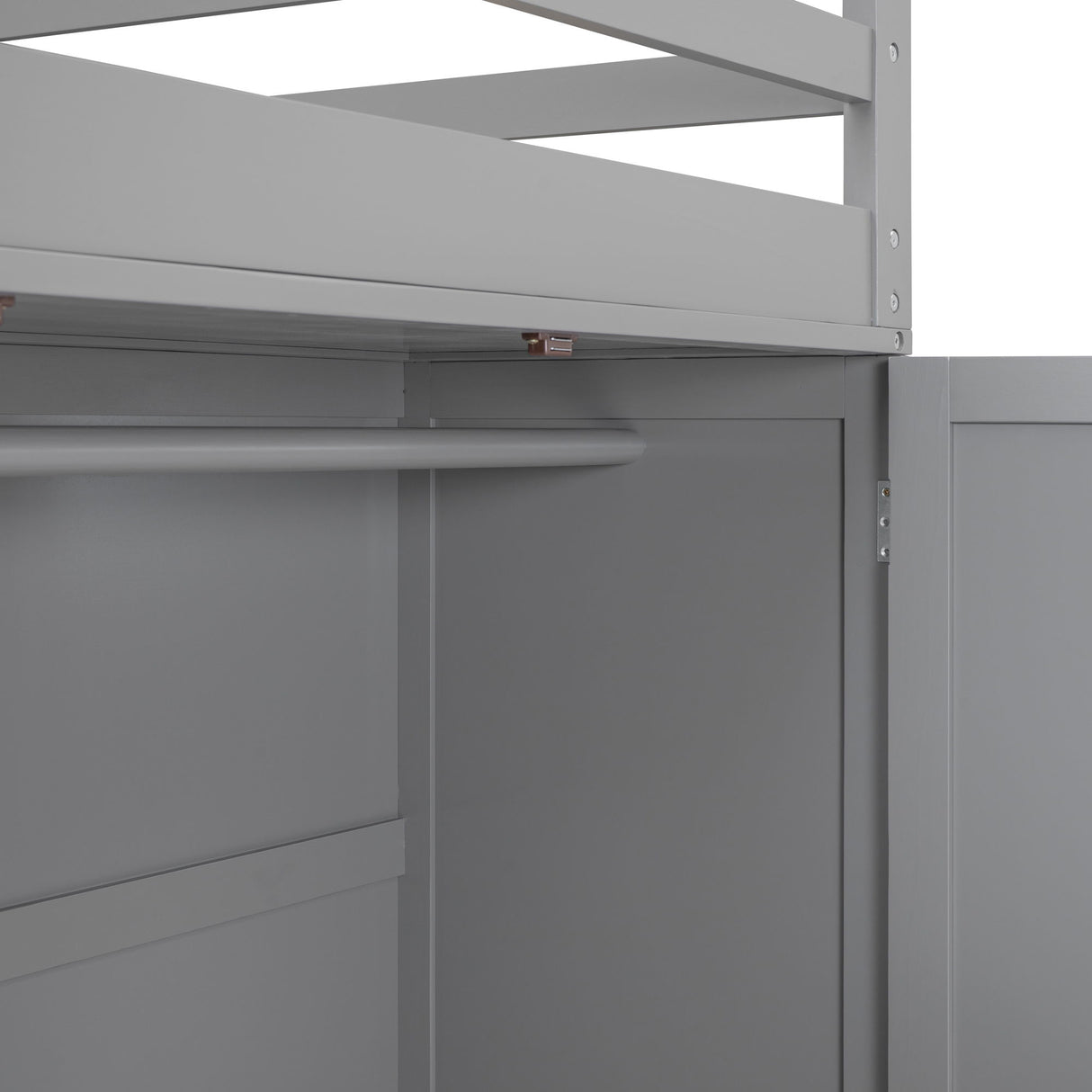 Loft Bed With Drawers, Desk, And Wardrobe