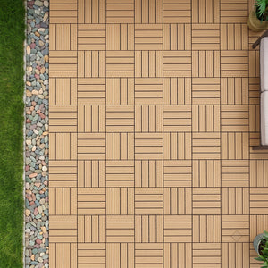 Interlocking WPC Deck Tiles 11.8"x11.8" (25 Pack)