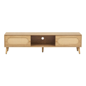 TV Stand For TVs Up To 80", Media Console, Cabinet - Natural