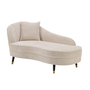 BellaLuxe Boucle Curved Chaise Lounge