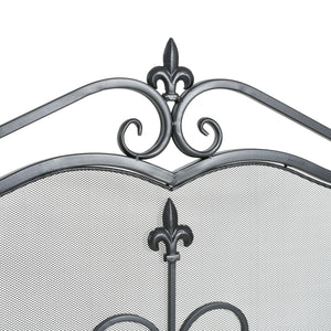Onyx 3-Panel Iron Fireplace Screen 54" x 31.5"