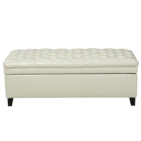 Juliana - Storage Ottoman With Birch Legs - Best Buy Furniture