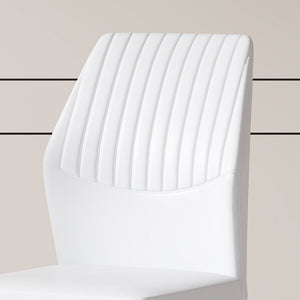 Ergonomic Simple Chair With Metal Leg