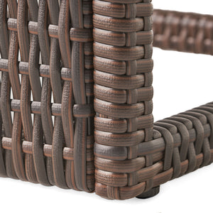 Bucharest - End Table C Shaped Side Table Rattan - Brown