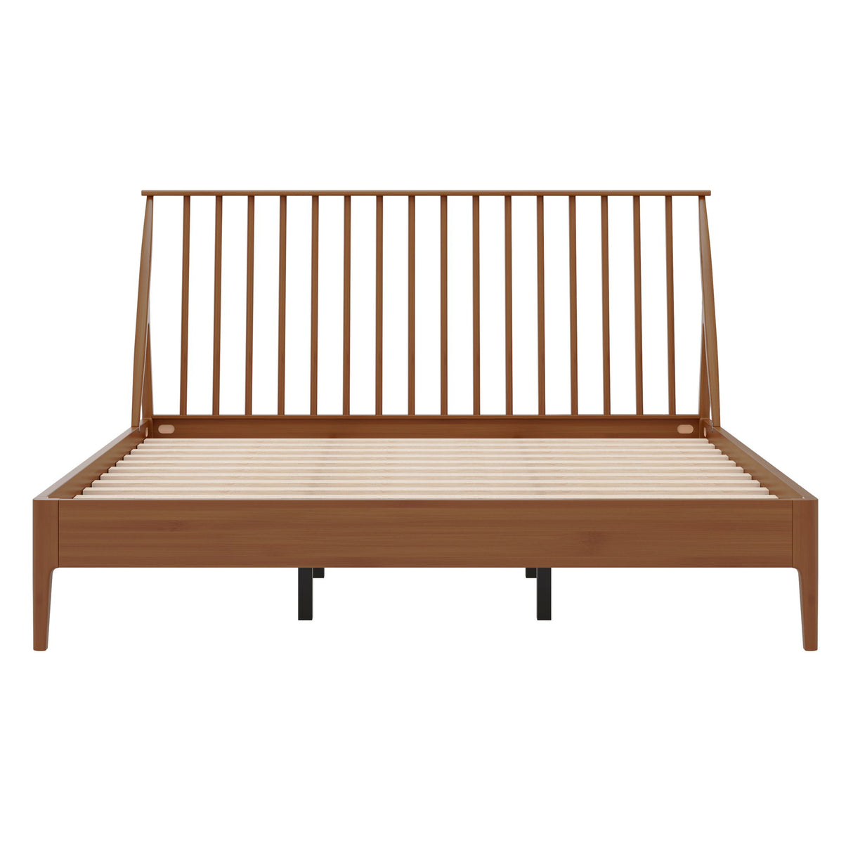 Bohemian Platform Bed With Tall Headboard