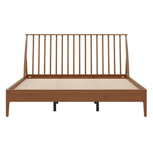 Bohemian Platform Bed With Tall Headboard
