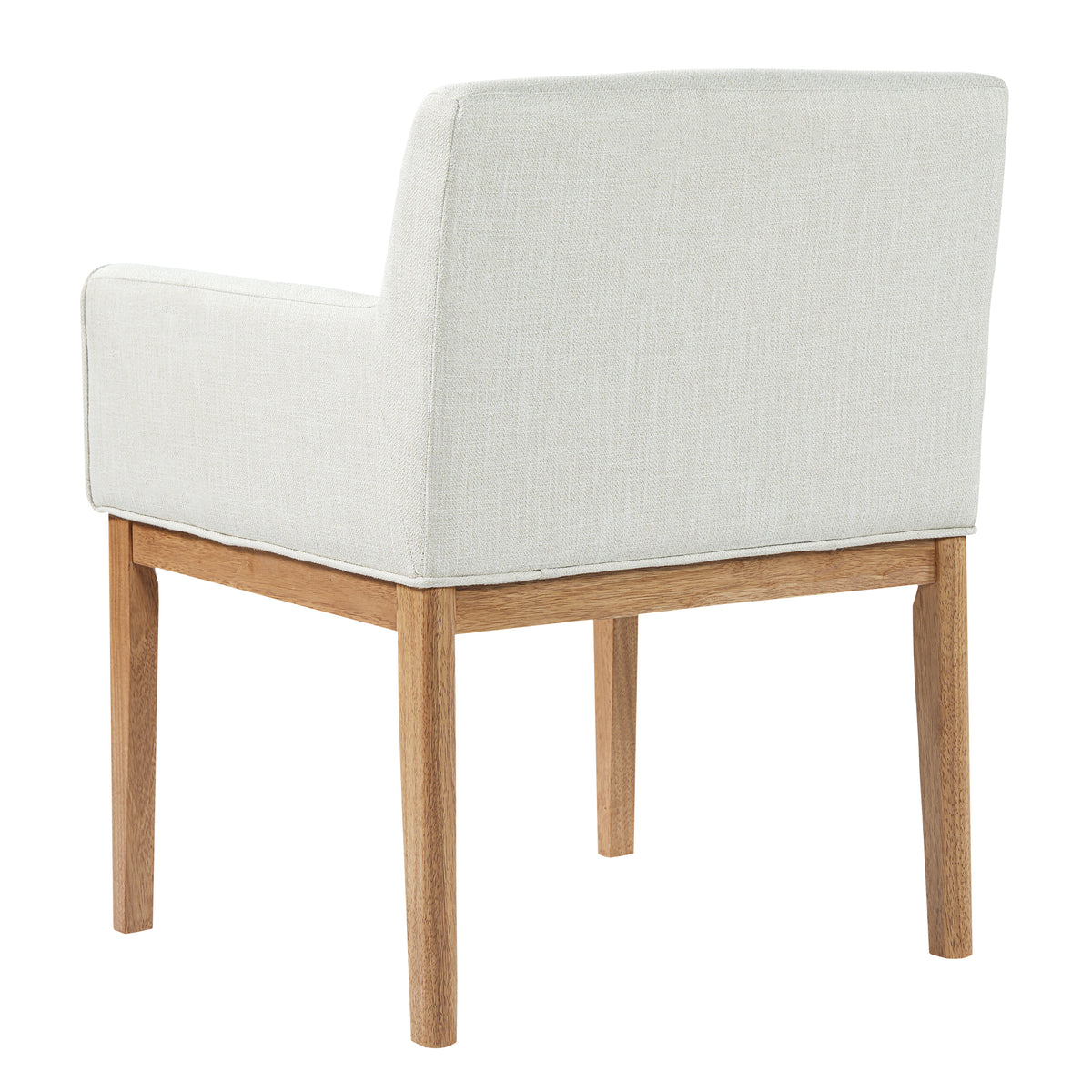 Modern Upholstered Dining Chair with Arms (Set of 2)