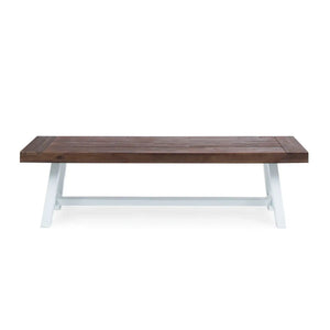 Tranquilizer - Outdoor Acacia Wood Bench With Slat Panel Design - Best Buy Furniture