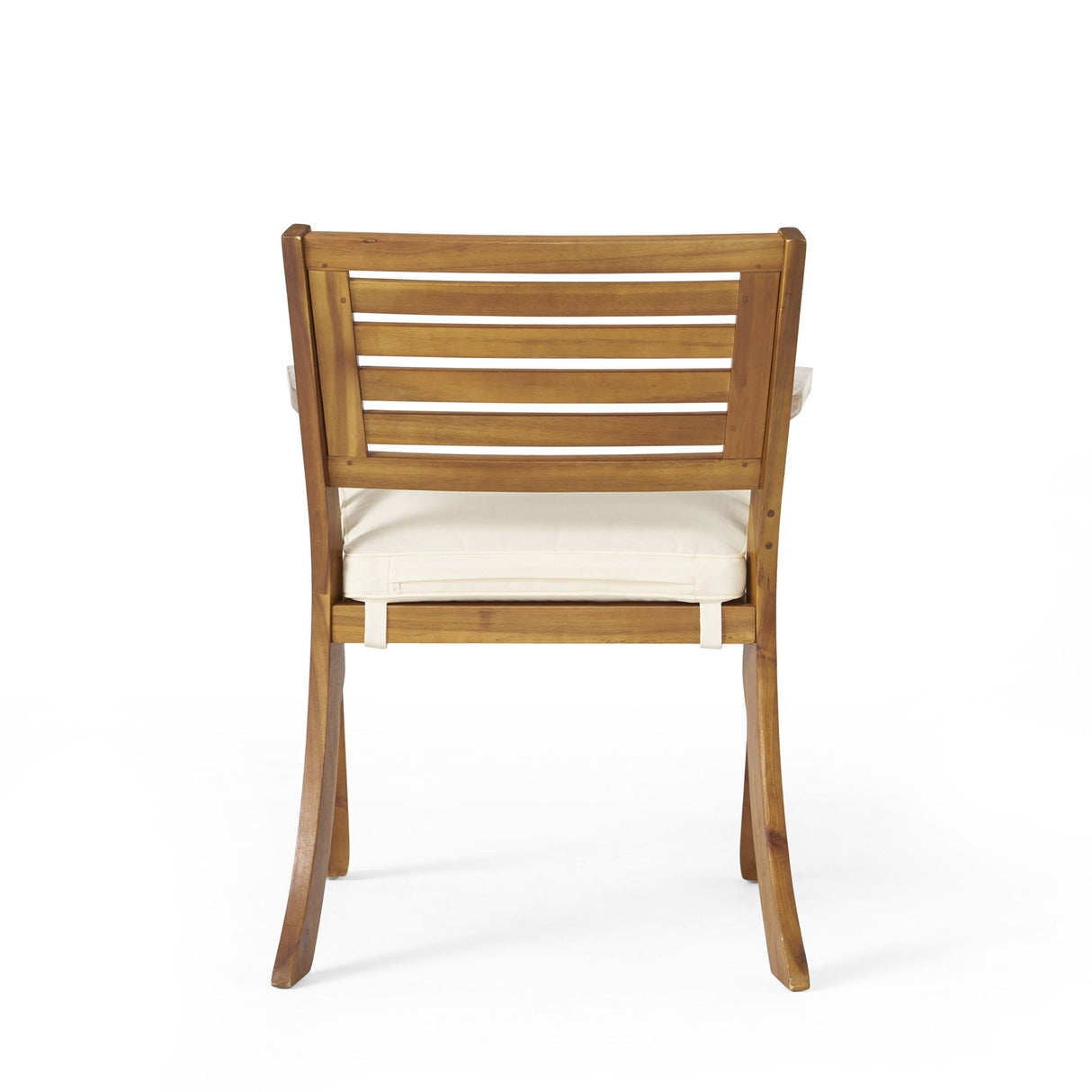 Outdoor Hermosa 5 Piece Wood Dining Set With Cushions - Teak / Beige