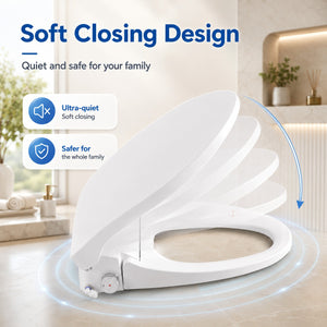 Smart Bidet Toilet Seat with Side Knob Adjustable Heated Seat