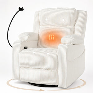 Electric Power Recliner Chair with Heat and Massage