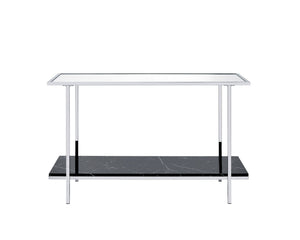 Angwin - Mirrored Faux Marble Console Table - Multi - Best Buy Furniture