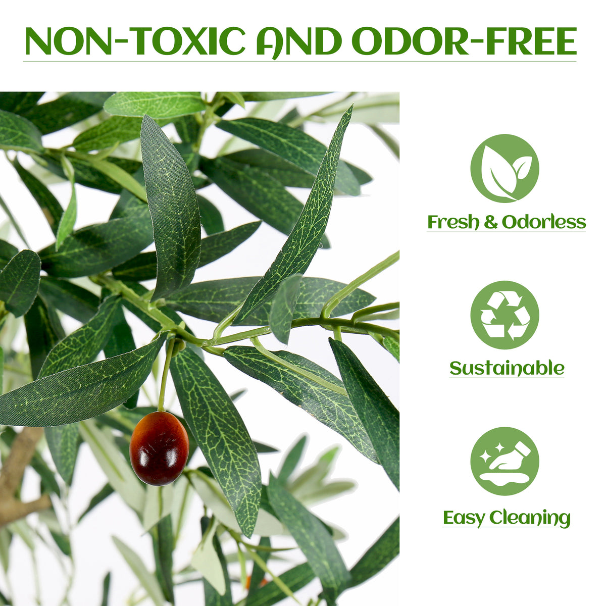 6FT Artificial Olive Tree Indoor Faux Plant