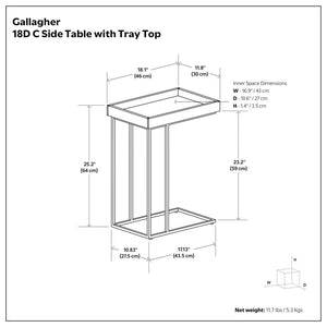 Gallagher - Handcrafted C Side Table