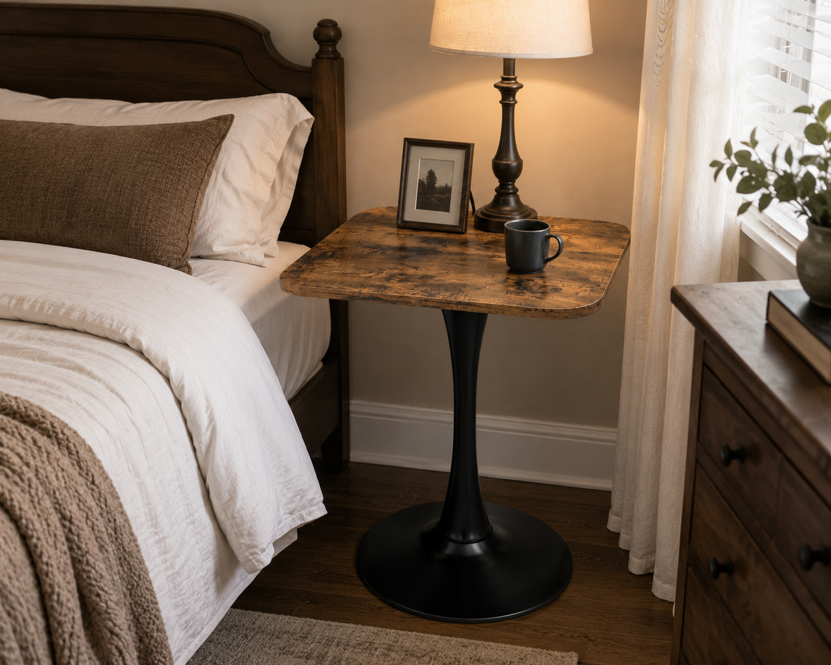 Square Dining Table - 24" Square Tulip Table with MDF Top