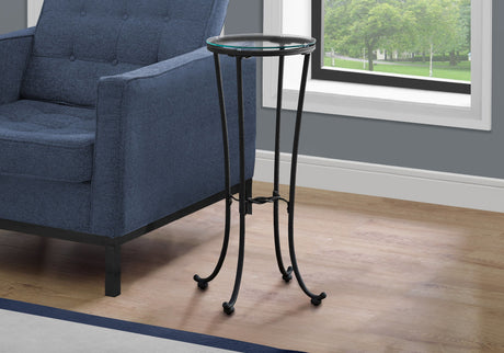 Accent Side Table, Plant Stand, Round, Contemporary & Modern - Black - Best Buy Furniture