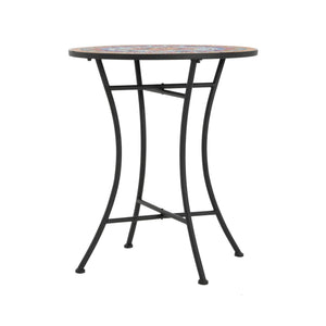 Lambert - Outdoor Chat Set - Black / Red