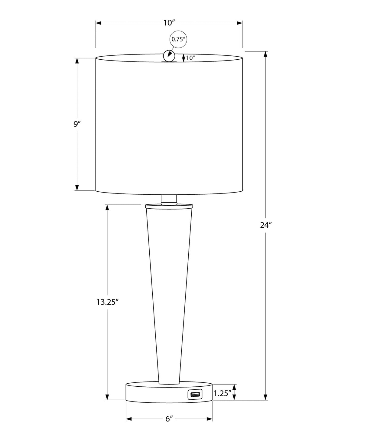 Lighting, Table Lamp, USB Port Included, Contemporary (Set of 2) - Best Buy Furniture