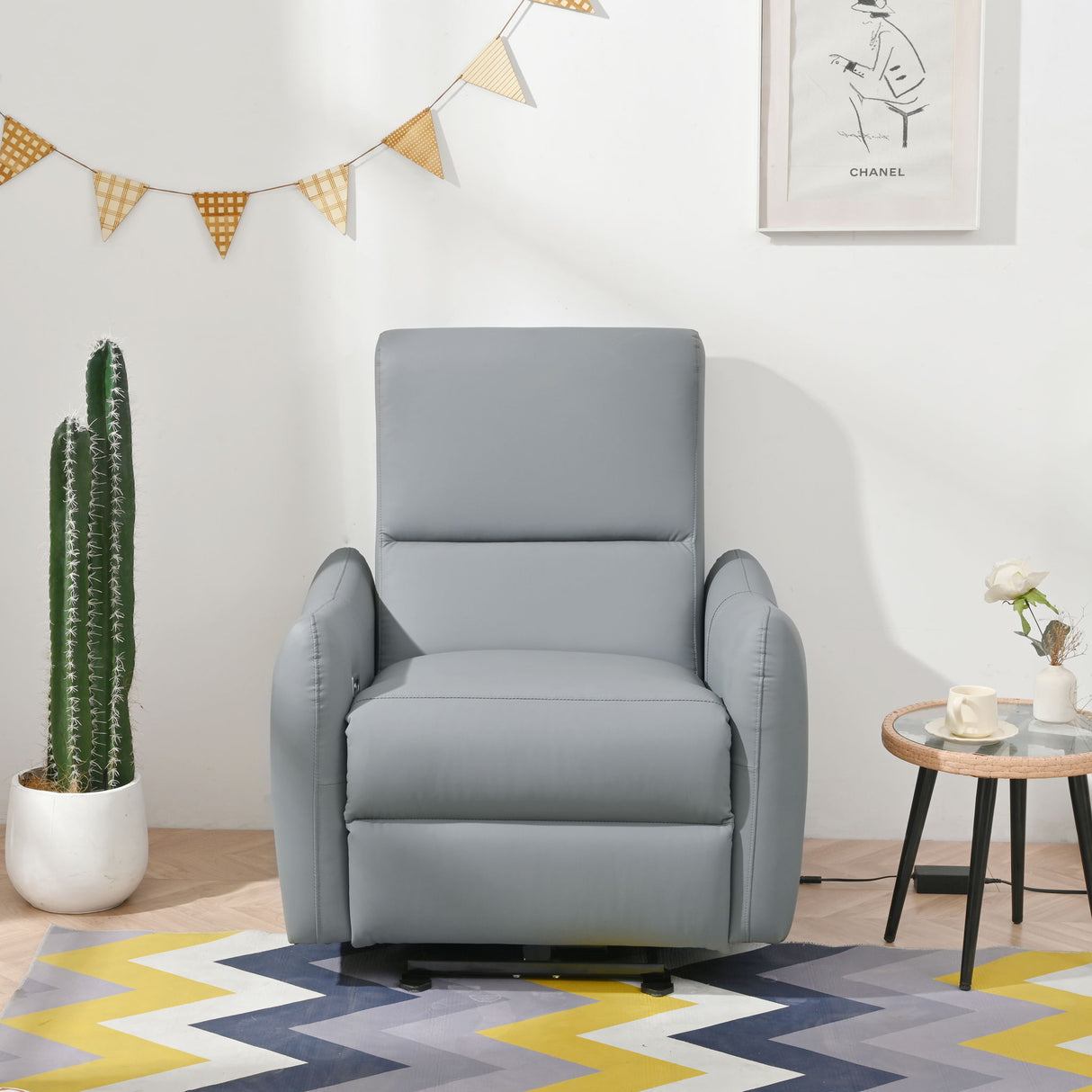 Wall Hugger Power Recliner Chair With USB Port (Type-C)
