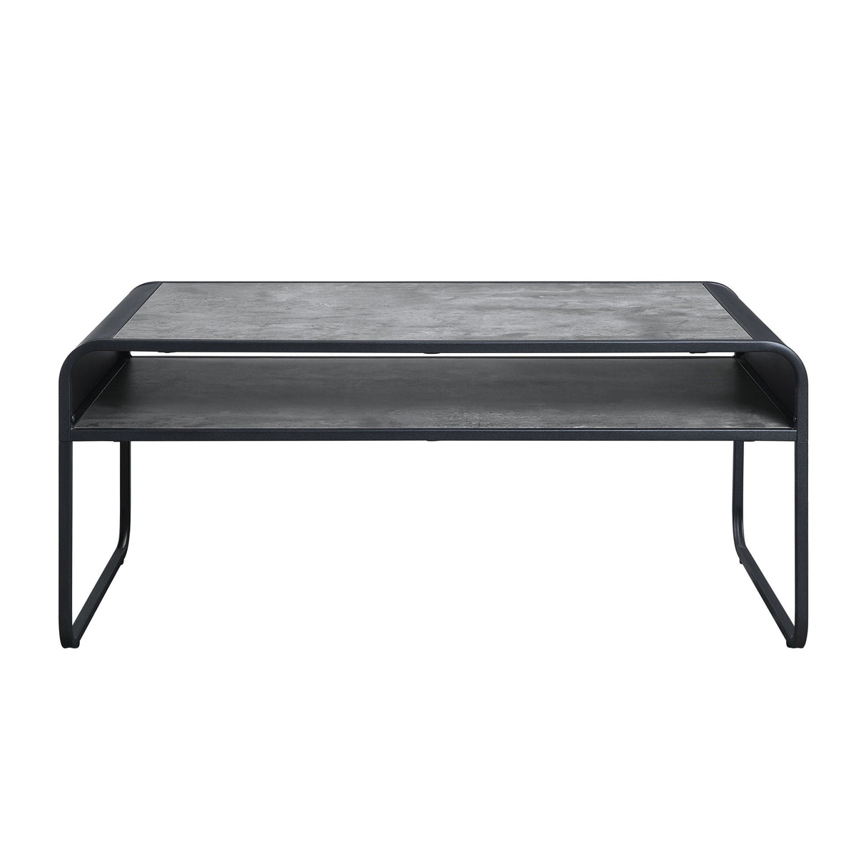 Raziela - Concrete Coffee Table - Black / Gray - Best Buy Furniture