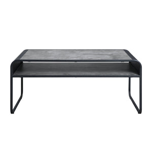 Raziela - Concrete Coffee Table - Black / Gray - Best Buy Furniture