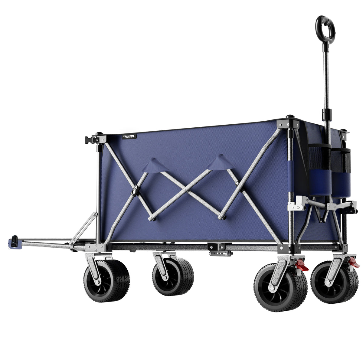 300L Heavy Duty Beach Wagon with Expandable Tailgate - Garden Cart