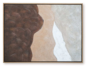 Fanthorne - Wall Art - Tan / Brown / White - Best Buy Furniture
