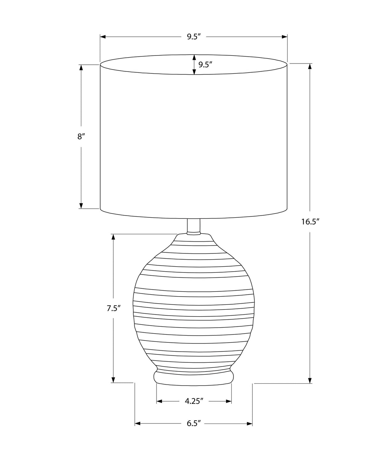 Lighting, Table Lamp, Ceramic, Transitional - Black - Best Buy Furniture
