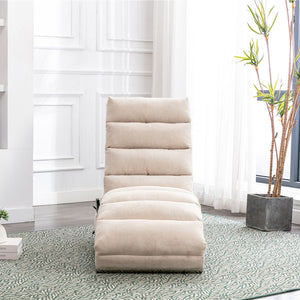 Massage Chaise Lounge Indoor With Remote Control, Ergonomic Electric Massage Lounger