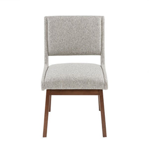Boomerang - Dining Side Chair With Upholstered Cushions (Set of 2) - Light Gray