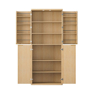 Kitchen Pantry Cabinet With 6 Doors