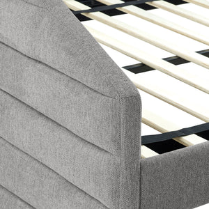Elegant Daybed With Trundle Upholstered Tufted Sofa Bed