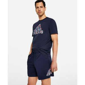 Adidas Men's Essentials Jersey Shorts Navy Blue XXL