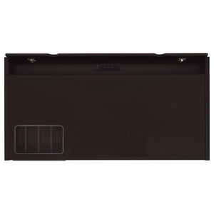 Halston - 3 Drawer Office Computer Desk With Keyboard Tray - Cappuccino