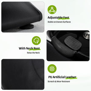 Shampoo Bowl and Chair Set for Salon with Ergonomic Neck Rest - Black
