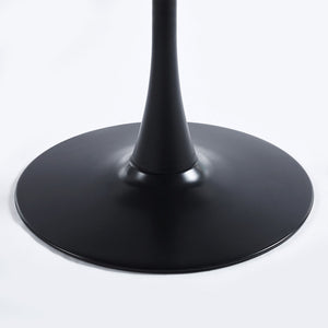 Mid-Century Tulip Table With Round Top, Pedestal Base