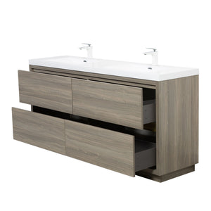Bathin Freestanding Bathroom Vanity With Double Sinks