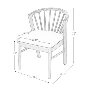 9-Piece Acacia Wood Outdoor Dining Set