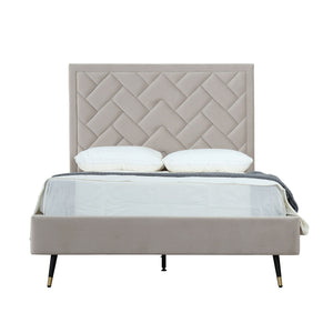 Crosby - Bed With Upholstered Headboard And Slats