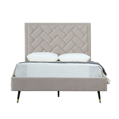 Crosby - Bed With Upholstered Headboard And Slats