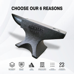 Single Horn Anvil 66Lbs Cast Steel Anvil smith For Sale Forge Tools And Equipment Anvil Rugged Round Horn Anvil smith Jewelers Metalsmith smith Tool - Black
