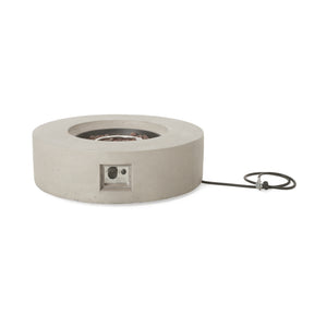 Outdoor 50,000 BTU Round MgO Concrete Propane Fire Pit