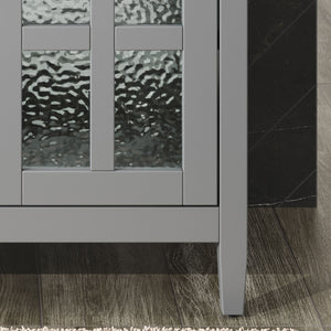 Bathroom Vanity With Ceramic Sink, Adjustable Shelf & Tip Out Tray