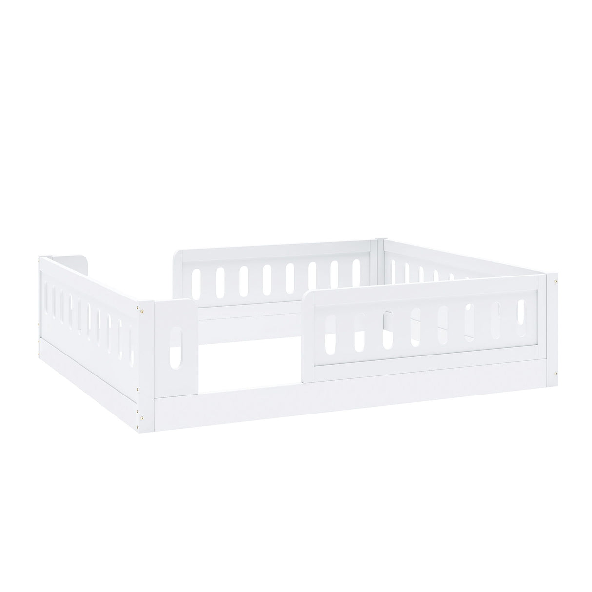 Platform Bed With Guardrail
