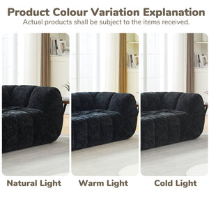 Modern Sofa With Piano Key Backrest
