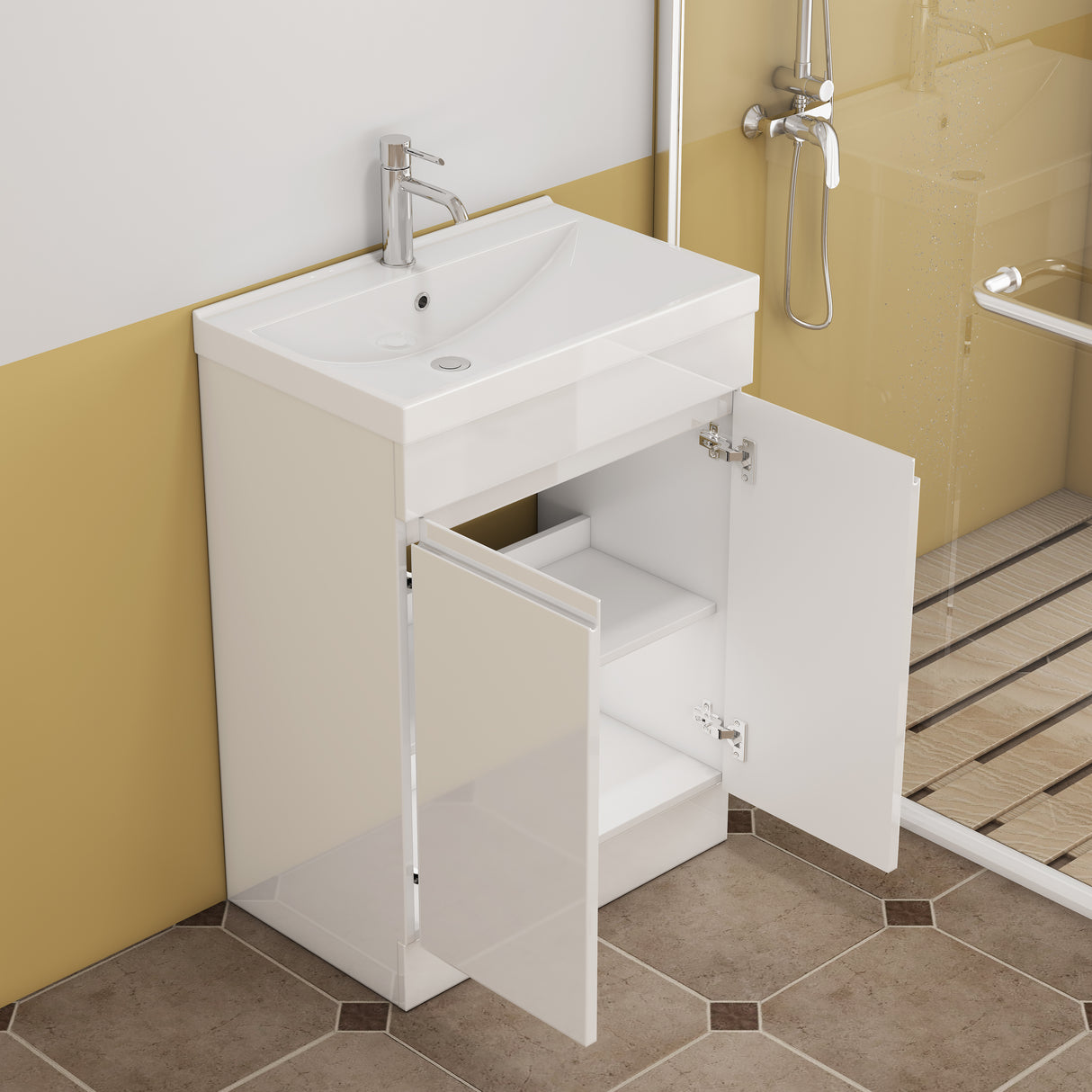 24-Inch Bathroom Vanity With Sink Combo
